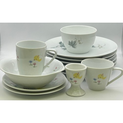 2405 - Selection of Noritake table ceramics. To include baby chicks in the nest breakfast set.