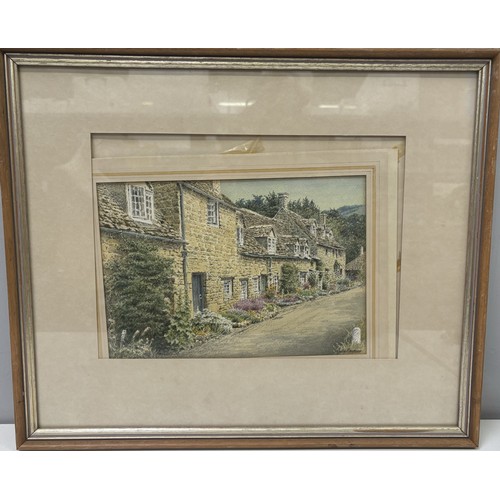 2414 - Colin Newman (British 1923 - ?) two framed watercolours, entitled 'Snowshill Church & Valley' & 'Sno... 