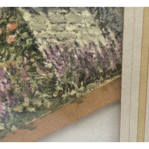 2414 - Colin Newman (British 1923 - ?) two framed watercolours, entitled 'Snowshill Church & Valley' & 'Sno... 