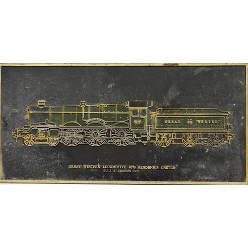2674 - Railwayana - collection of vintage tickets, approx. 200 photo's of mostly steam engines & plaque dep... 