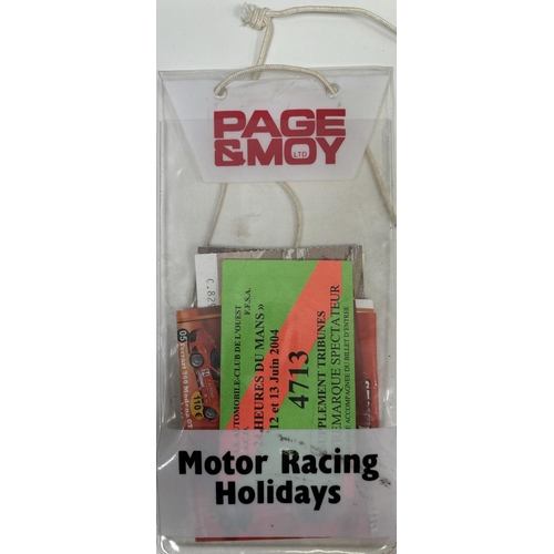 2696 - Motor racing memorabilia - original 2004 Le Mans touring car tyre, with supporting paperwork & ticke... 