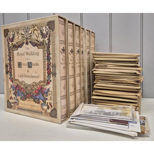2744 - A huge collection of Royal Wedding Commonwealth stamps. To include two Stanley Gibbons completed alb... 