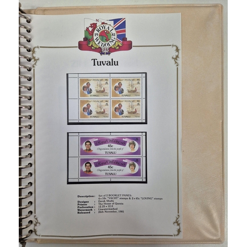 2744 - A huge collection of Royal Wedding Commonwealth stamps. To include two Stanley Gibbons completed alb... 