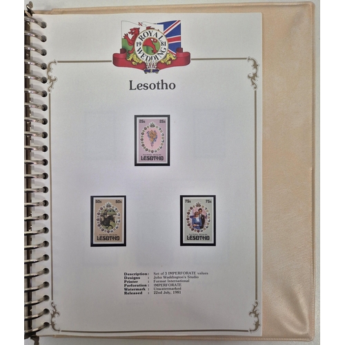 2744 - A huge collection of Royal Wedding Commonwealth stamps. To include two Stanley Gibbons completed alb... 