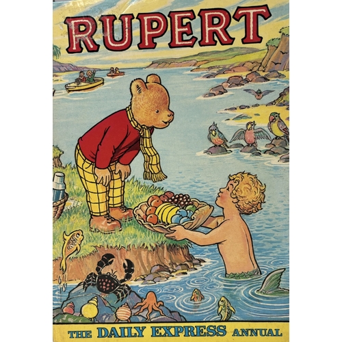 291 - 1975 Rupert annual, together with The Modern Children's Library of Knowledge books 1-6.