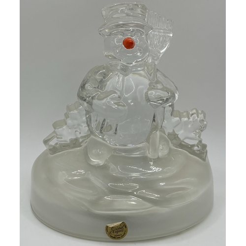 79 - Collection of 10 mid-century & later glass art figures. Tallest 20cm.