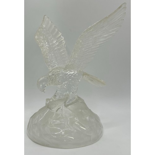 79 - Collection of 10 mid-century & later glass art figures. Tallest 20cm.