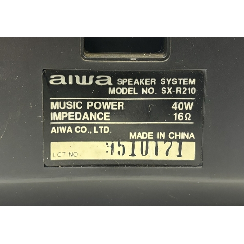 67 - Set of 3 Aiwa surround speakers. Model no's SX-R210 (x2) & SX-C300.