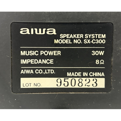 67 - Set of 3 Aiwa surround speakers. Model no's SX-R210 (x2) & SX-C300.