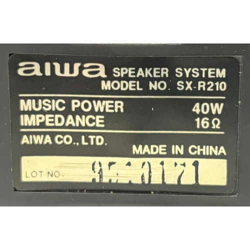67 - Set of 3 Aiwa surround speakers. Model no's SX-R210 (x2) & SX-C300.
