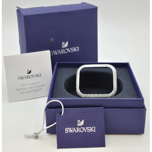 1707 - Boxed Swarovski crystal bracelet, boxed Swarovski Apple watch case & boxed Gaventa heart shaped broo... 