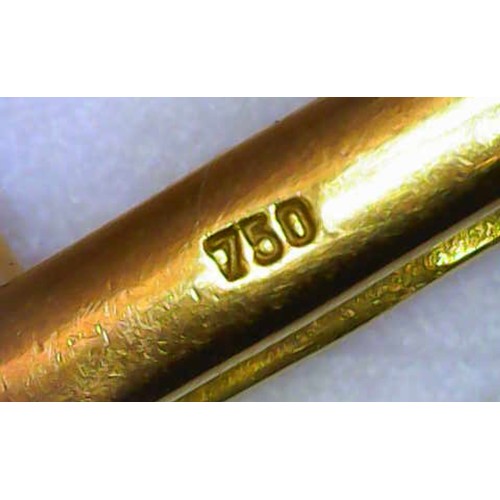 1710 - Pair of 18ct yellow gold cufflinks. Maker 'SFM'. Weight approx. 15.2g.