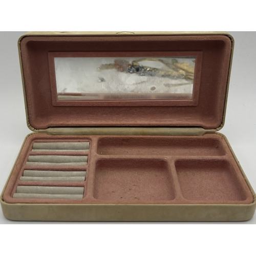 1763 - Jewellery box with a large collection of costume jewellery. To include necklaces, bracelets, clip-on... 