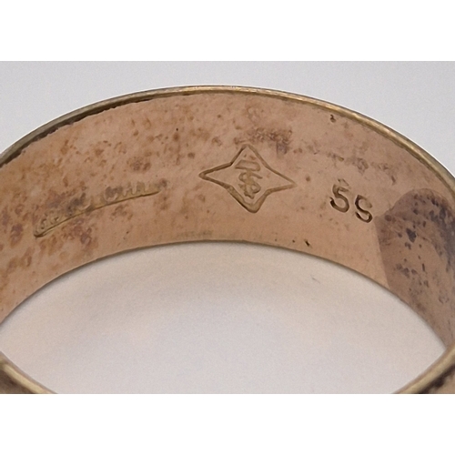 1766 - Mixed lot to include base metal ring (size R), by Goldight; single cufflink & humorous 'Good Luck Fr... 