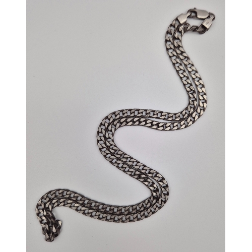 1768 - Silver Chain (weight approx. 19.6g), together with 4 pieces of costume jewellery.