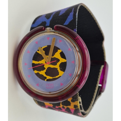 Rare Swatch 'Jungle Roar' watch, from 1990/91.
