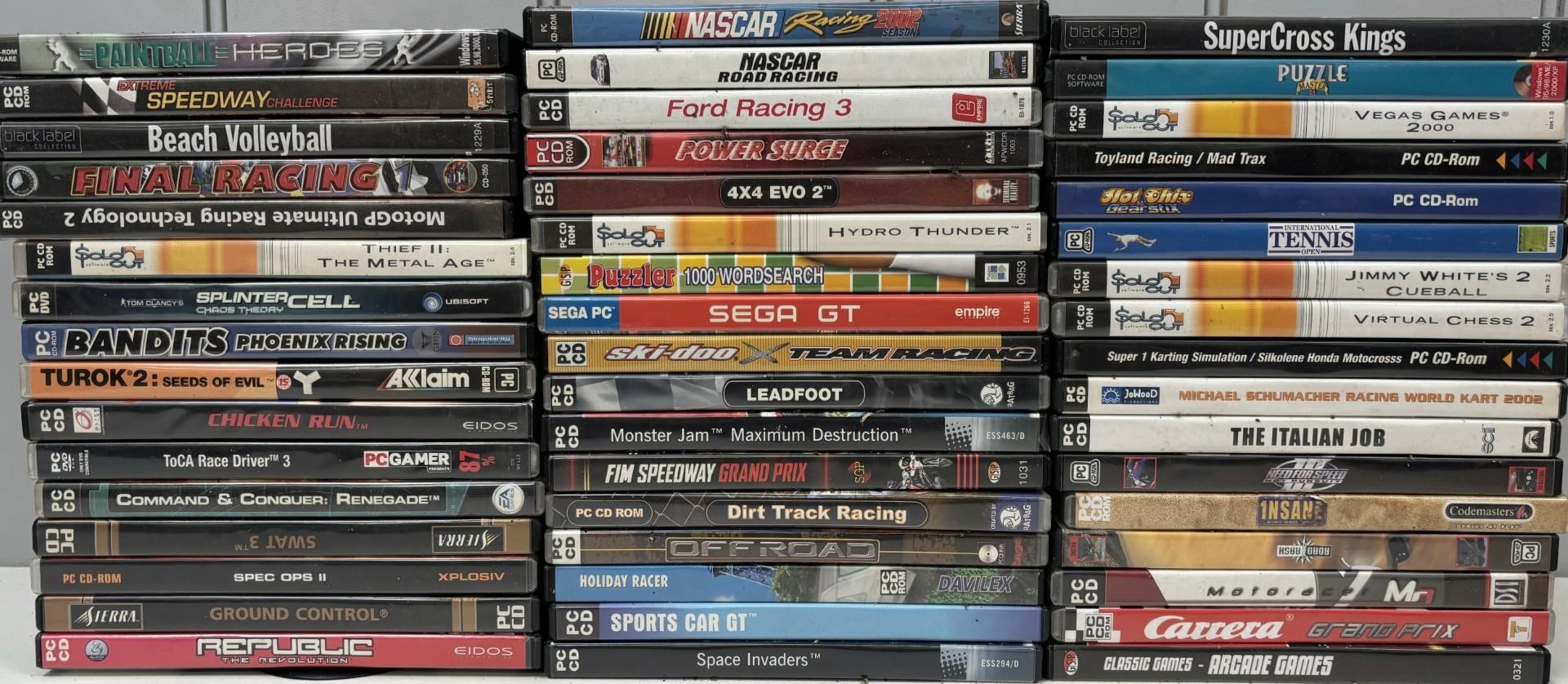 Collection of 50 PC games.