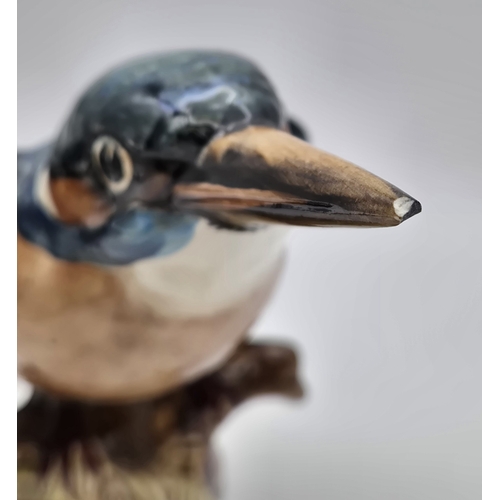 1217 - Mixed lot of 3 ornithological figures & 2 doorstops. Tallest 28cm.