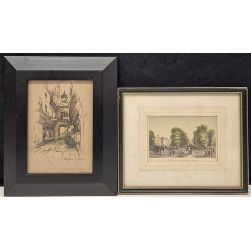 1219 - Collection of Cheltenham & Gloucester-themed artwork. To include prints & an original pastel on pape... 