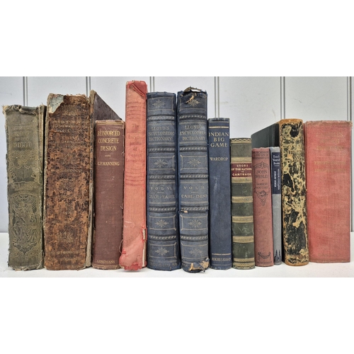 A collection of 12 antique & vintage reference books.