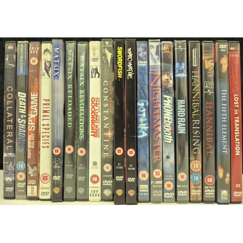 Collection of 19 action DVD's.