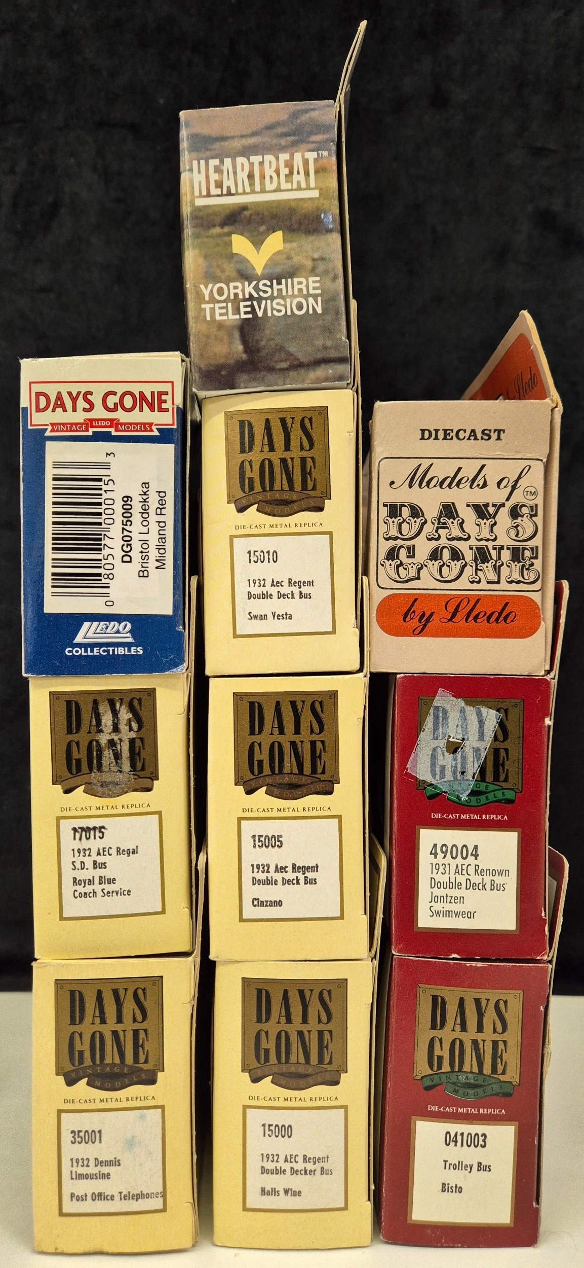 Collection of 10 Lledo Days Gone boxed vehicles.