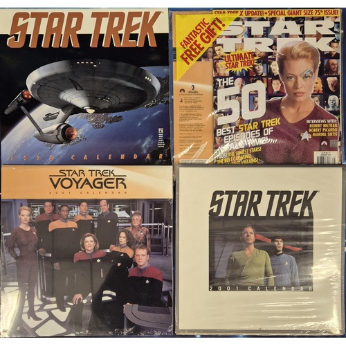136 - Collection of 12 sealed (mostly) Star Trek calendars, spanning the years 1997-2009. To include Next ... 