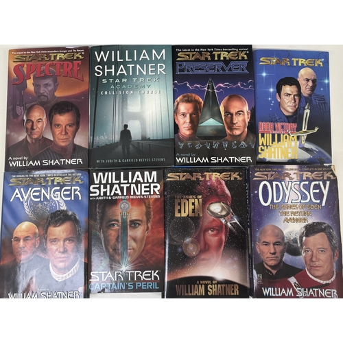 223 - Collection of 8 Star Trek novels (mostly hardback), by William Shatner. Published by Pocket Books, 1... 