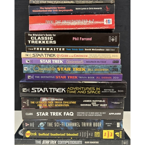 233 - Collection of 15 Star Trek quotes, trivia & guidebooks. Published 1976-2021.