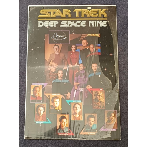 256 - Star Trek Deep Space Nine cast poster, from 1993. Dimensions 90cm x60cm.