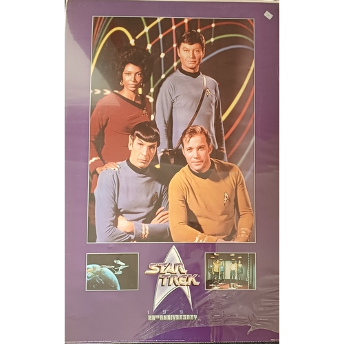 260 - Star Trek Original Series 1991 25th Anniversary poster, from 1991, by Portal Publications. Dimension... 