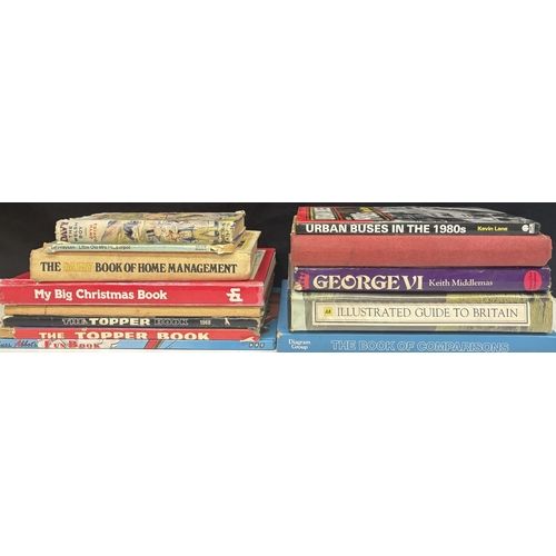 191 - Collection of 13 mixed genre books & annuals.
