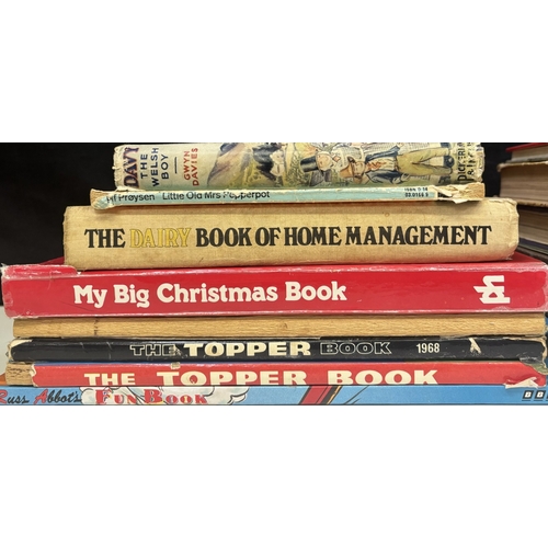 191 - Collection of 13 mixed genre books & annuals.