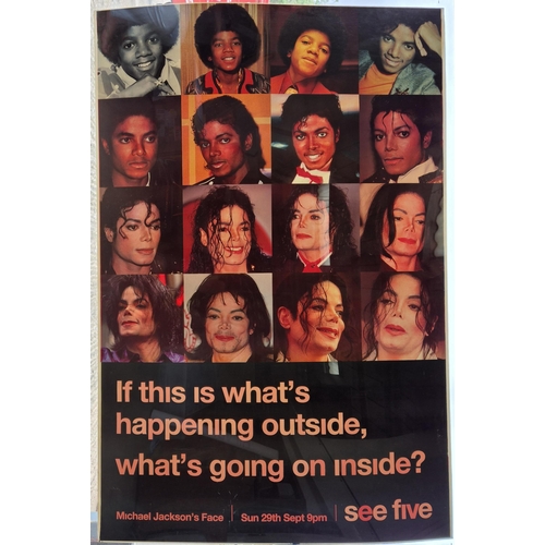 Channel 5, 'Michael Jackson's Face' advertising poster.

Size: Bus Shelter
Year: 2002.