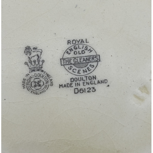 1677 - Collection of antique & vintage tableware. To include Victorian Mason's Watteau brown serving dish; ... 