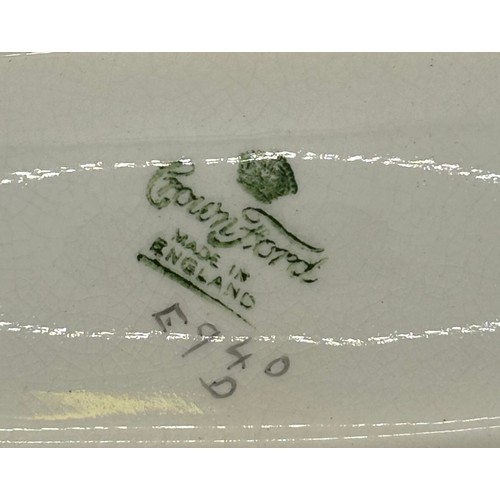 1677 - Collection of antique & vintage tableware. To include Victorian Mason's Watteau brown serving dish; ... 