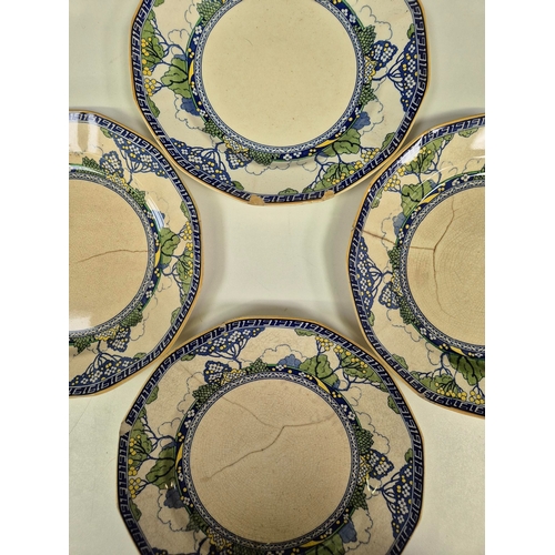 2363 - Collection of vintage tableware. To include glass & ceramic jelly moulds, together with 9 Royal Doul... 