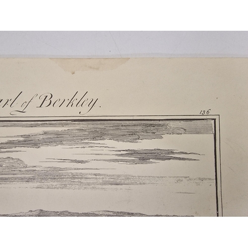 2232 - An unframed, antique lithograph of Berkley castle, after Johannes Kip (Dutch 1652-1722). Dimensions ... 