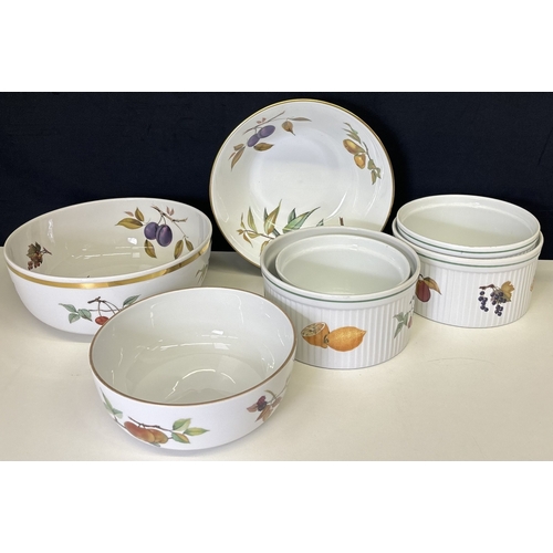 1314 - Large collection of Royal Worcester 'Evesham' dinnerware. To include over 60 pieces.