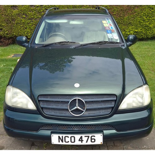 5 - Make: Mercedes
Model: AMG ML320
Registration: NCO 476 (cherished plate)
Colour: Green
Manufactured: ... 