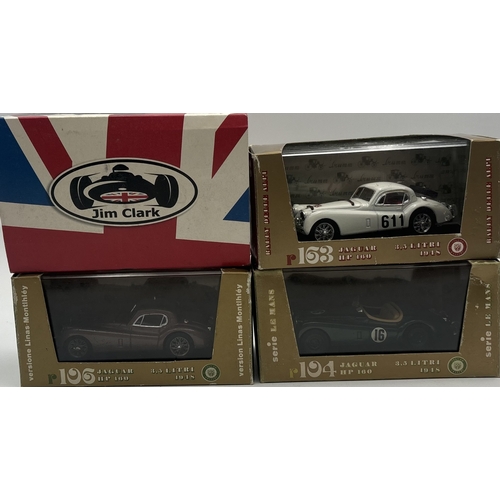 ドール Collection of four Brumm Jaguar models, 1:43 scale. To include