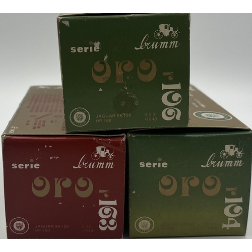 Collection of four Brumm Jaguar models, 1:43 scale. To include