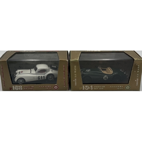 Collection of four Brumm Jaguar models, 1:43 scale. To include