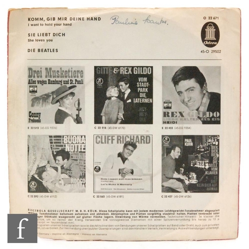 207 - Beatles, a 7'' single 'Komm, gib mir deine hand' (I Want To Hold Your Hand) and 'Sie Liebt Dich' (Sh... 