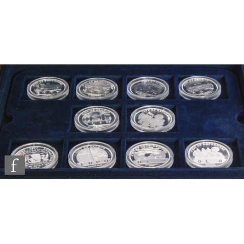 409 - Elizabeth II - Twenty silver proof coins to commemorate the Liverpool 800th Anniversary, missing two... 