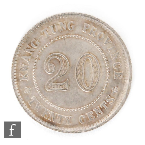 520 - China - A collection of sixty four twenty cent silver and nickel provincial Chinese coins,also vario... 