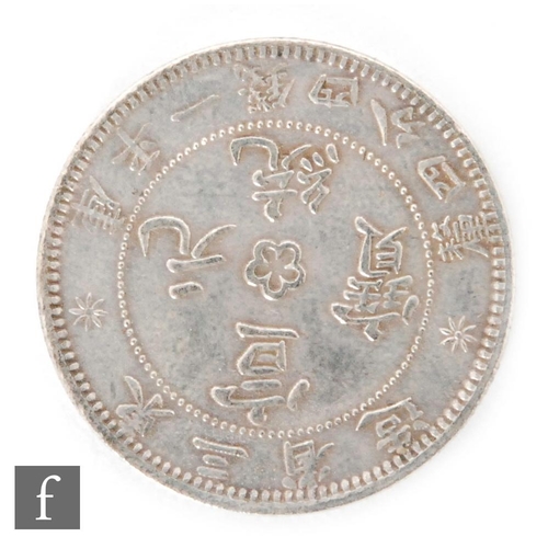 521 - China - A collection of fifty seven twenty cent silver and nickel provincial Chinese coins,also vari... 