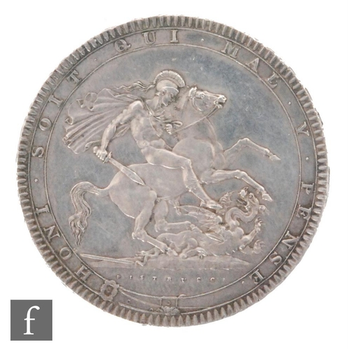 527 - George III - Crown 1819, Anno Regini, LIX, Decus Et Tutamen to edge.