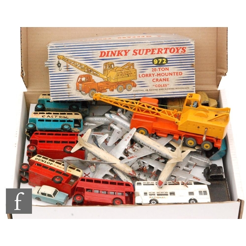 669 - A boxed Dinky Supertoys #972 20-Ton Lorry Mounted Crane 'Coles', together with a collection of playw... 