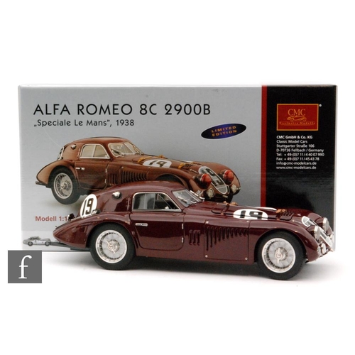 682 - A CMC M-111 Alfa Romeo 8C 2900B Le Mans 1938 1:18 scale diecast model, limited ediction 1030/3000, b... 